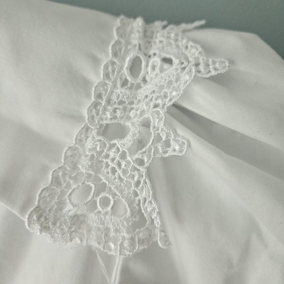 Vintage Ruth of Carolina White Dress Heirloom Cotton Blend - Picture 6 of 8